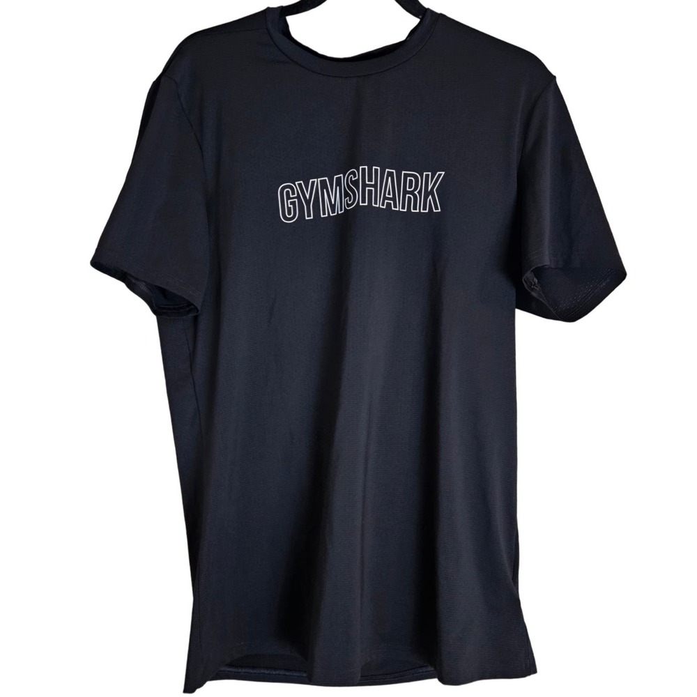 Gymshark Black Short Sleeve Logo Tee